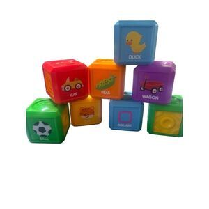 Fisher Price LAUGH & LEARN first words food blocks bundle 8pcs 209